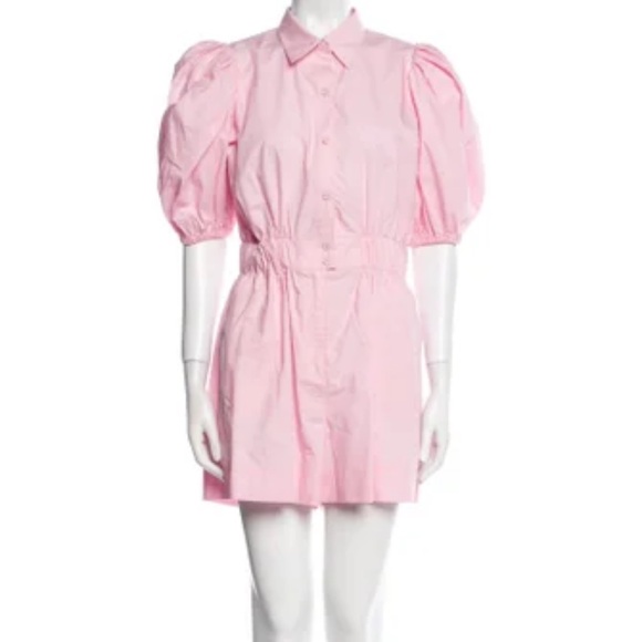 Hunter Bell Pia Pink Puff Sleeve Romper 6 Cocktail Resort cruise - Picture 4 of 8